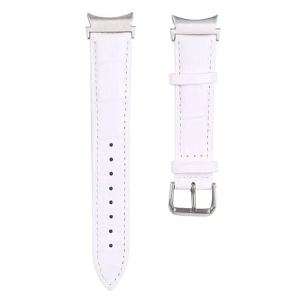 Leather Slub Texture Watch Band For Galaxy Watch4 40mm