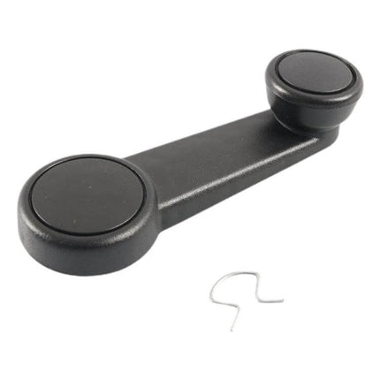 Ford Transit Window Crank Handle Replacement ABS Durable - black ABS manual window crank for Ford Transit and Focus, includes retaining clip