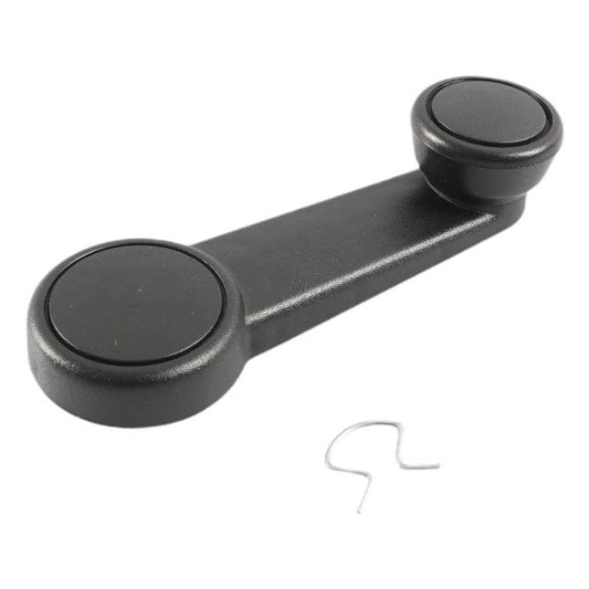 Ford Transit Window Crank Handle Replacement ABS Durable - black ABS manual window crank for Ford Transit and Focus, includes retaining clip