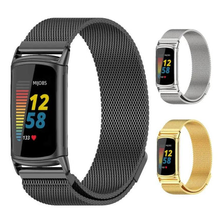 Mijobs Magnetic Stainless Steel Band for Fitbit Charge5