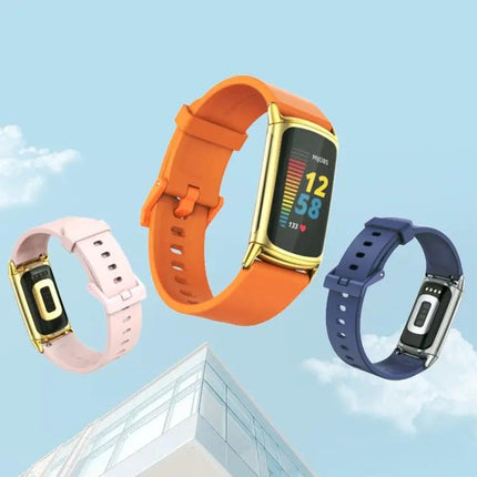 Mijobs Soft Silicone Watch Band For Fitbit Charge 5