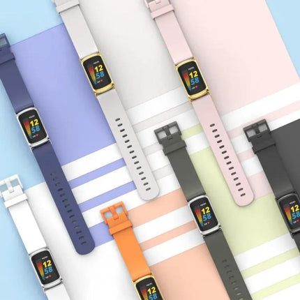 Mijobs Soft Silicone Watch Band For Fitbit Charge 5