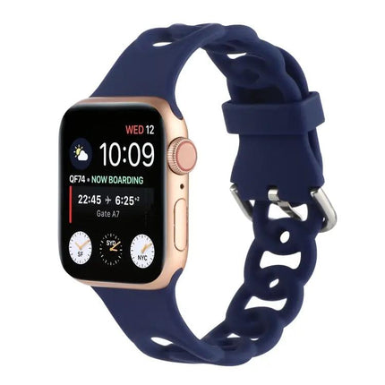 Hollow Silicone Apple Watch Band 41/40/38mm Sport Strap