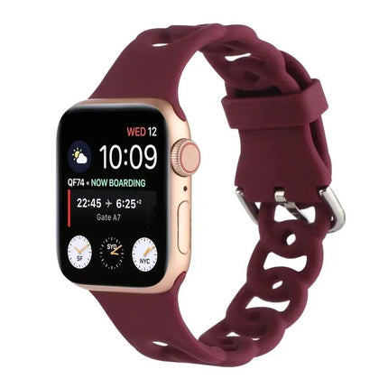Hollow Silicone Apple Watch Band 41/40/38mm Sport Strap