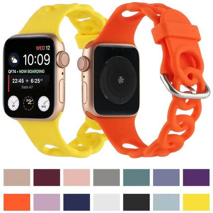 Hollow Silicone Apple Watch Band 41/40/38mm Sport Strap