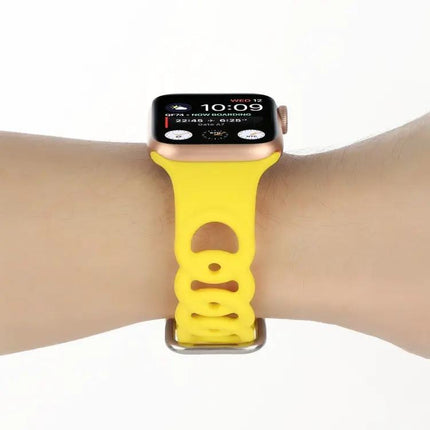 Hollow Silicone Watch Band For Apple Watch 38-45mm