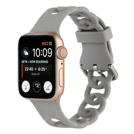 Hollow Silicone Watch Band For Apple Watch 38-45mm