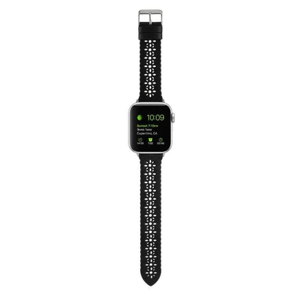 Genuine Leather Hollow Watch Band For Apple Watch 38-45mm