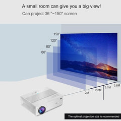 E600S Full HD 1080P 400 ANSI Lumens Smart LCD LED Projector with Wireless Screen Mirroring