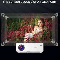 E600S Full HD 1080P 400 ANSI Lumens Smart LCD LED Projector with Wireless Screen Mirroring