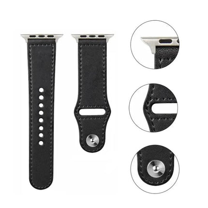 Leather Buckle Band For Apple Watch 38/40/41/44/49mm