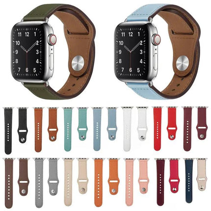 Leather Buckle Band For Apple Watch 38/40/41/44/49mm