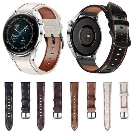 Genuine Leather Watch Band 22mm For Galaxy Watch 45/46mm