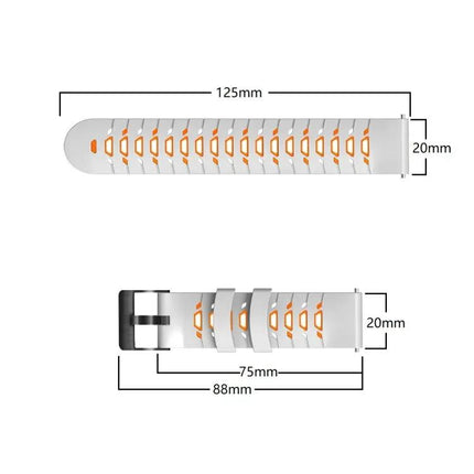 Silicone Watch Band For Samsung Galaxy Watch 42mm 20mm