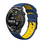 For Samsung Galaxy Watch 4 / Watch4 Classic / Midnight Blue Yellow