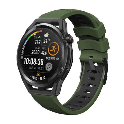 Silicone 22mm Trapezoidal Hole Band For Galaxy Watch 46mm