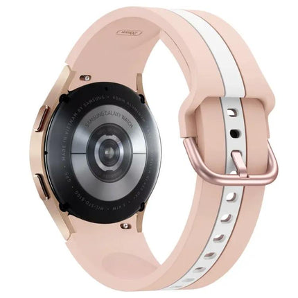 Samsung Galaxy Watch4 Silicone Two Tone Stripe Band