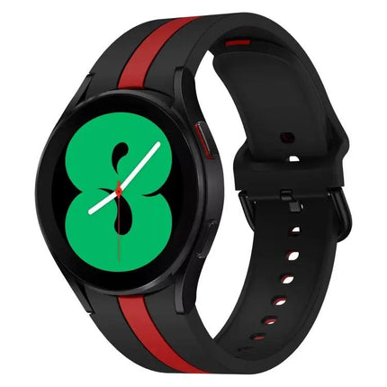 Samsung Galaxy Watch4 Silicone Two Tone Stripe Band