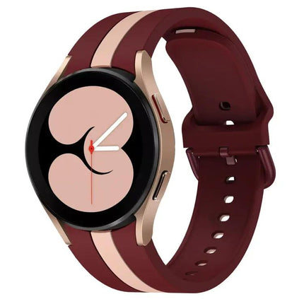 Samsung Galaxy Watch4 Silicone Two Tone Stripe Band