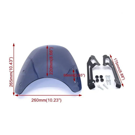 Motorcycle Headlight Retro Windshield for Ducati Vintage Style | Syndmart