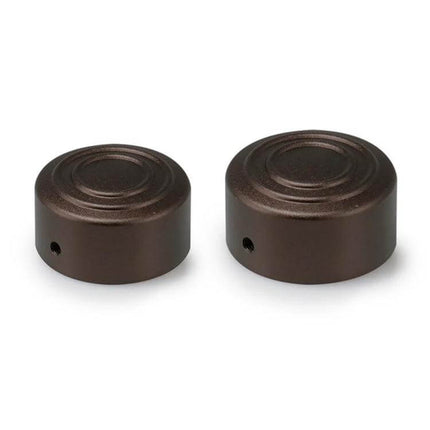 Aluminum Rear Axle Nut Covers for Harley Sportster S in hard anodized brown finish protecting axle hardware with low-profile look
