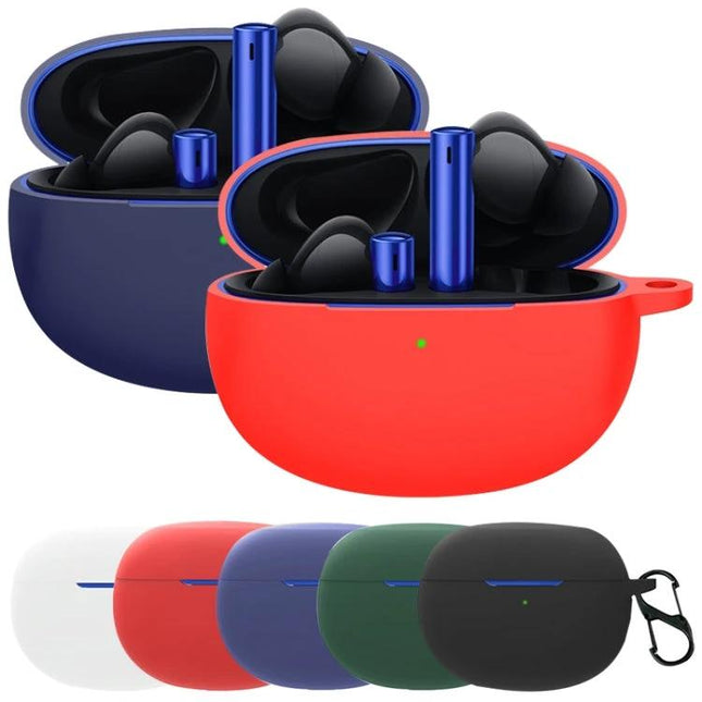 Keep Your Realme Buds Air 3 Safe During Daily Activities - silicone protective case in red and blue for dust, scratches and impact protection