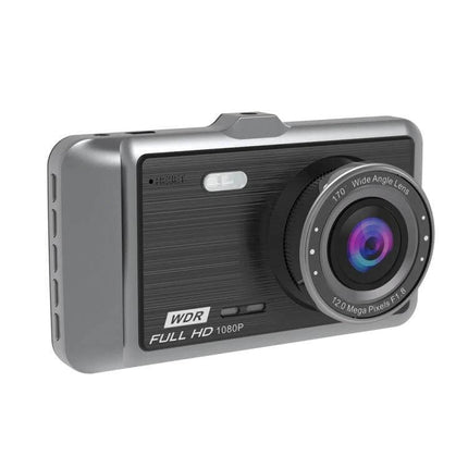 Anytek A60 Dual Camera Driving Recorder for Vehicle Monitoring - aluminum body, wide-angle lens, night vision, Full HD dash cam