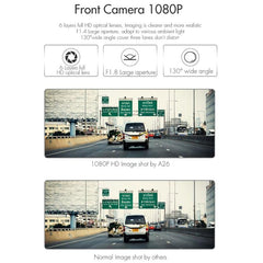 Anytek A46 1080P Full HD Touchscreen Dash Camera with Night Vision and 170° Wide-Angle View