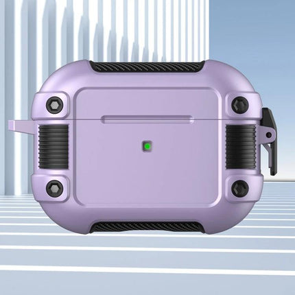 Keep Your AirPods Safe with Tank Case for Daily Use - rugged lilac protective AirPods case with charging access