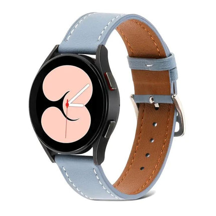 Woven Leather Watch Band For Galaxy Watch4 40/44mm