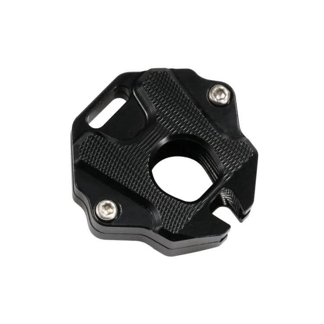 Key Shell For Honda CBR650R CB650R CB650F Aluminum black aluminum alloy protective key shell with textured grip and screw details