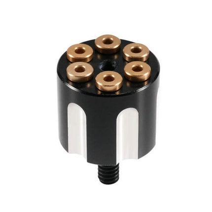 Harley Rear Seat 6mm Screw for Easy Install Quick Release black aluminum alloy quick-release screw with gold accents for tool-free seat removal
