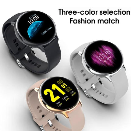 Smart Watch for Everyday Health and Activity Monitoring - three-color smartwatch display showing steps, heart rate and calories with IP68 waterproof design