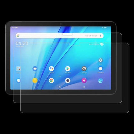 Tempered Glass Screen Protector for TCL and Honor Tablets on tablet showing multiple layers, ultra-thin anti-fingerprint protective film