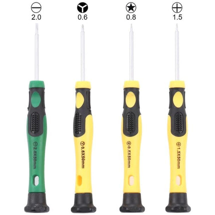 JIAFA Tools for Everyday iPhone Repair and Maintenance precision screwdriver set for battery and screen repair, 2.0 0.6 0.8 1.5mm tips