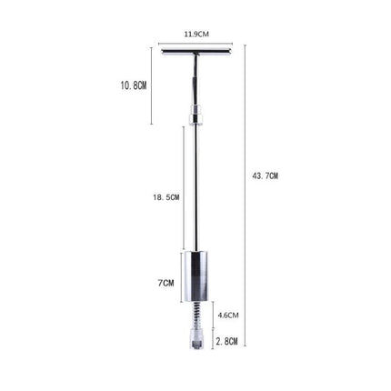D3 Car Dent Repair Kit for Everyday Vehicle Maintenance at Home metal tap-down tool with dimensions shown