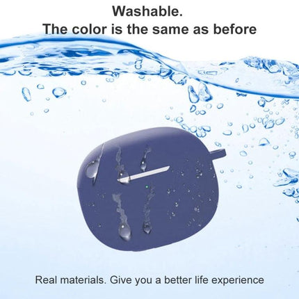 Silicone Protective Case for Redmi Earbuds in Daily Use - washable navy silicone cover protects against drops and scratches