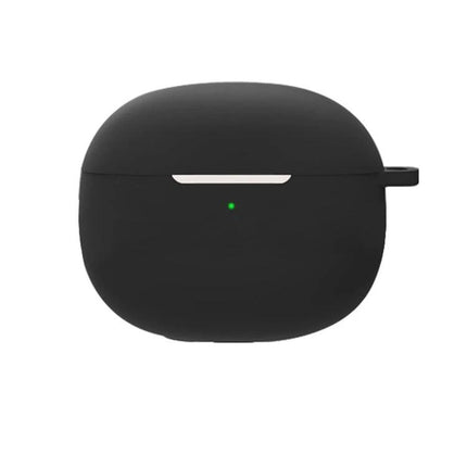 Silicone Protective Case for Redmi Earbuds in Daily Use - black flexible silicone cover protecting earbuds case from scratches and drops