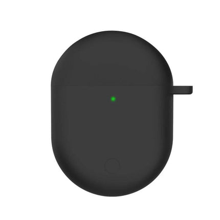 Silicone Protective Case for Redmi Earbuds in Daily Use - black flexible silicone case with LED indicator, secure fit and drop protection