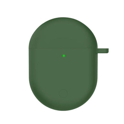 Silicone Protective Case for Redmi Earbuds in Daily Use – green silicone case protecting earbuds during commuting and exercise