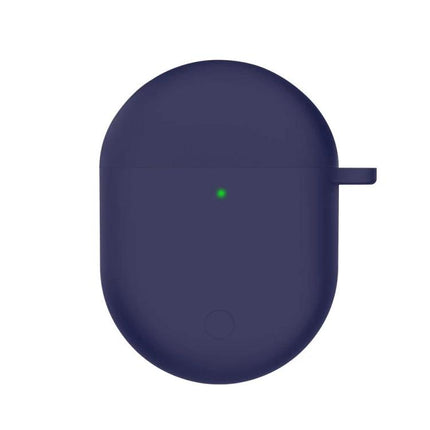 Silicone Protective Case for Redmi Earbuds in Daily Use navy silicone case with LED cutout and secure fit