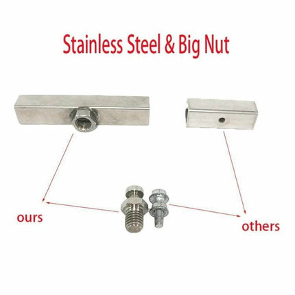 N3 83-in-1 Paintless Dent Repair Kit for Vehicle Dents showing stainless steel big nut and comparison hardware