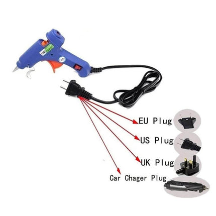 N3 83-in-1 Paintless Dent Repair Kit for Vehicle Dents - hot glue gun with EU/US/UK/car charger plug options