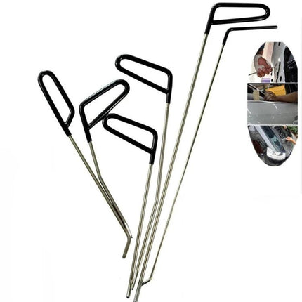 Q1 Car Dent Repair Kit for Everyday Vehicle Maintenance – set of five metal dent removal rods with ergonomic handles for at-home paint-safe fixes