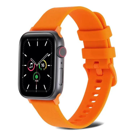 Plain Weave Breathable Silicone Band For Apple Watch 38-45mm