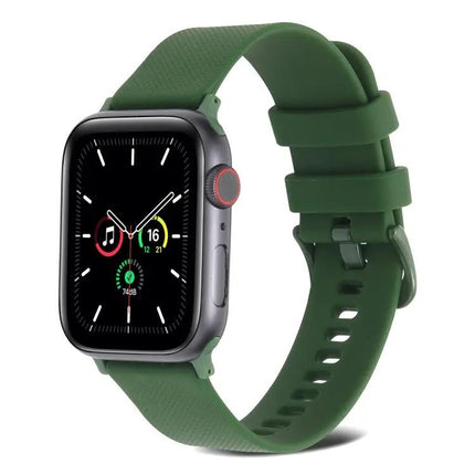 Plain Weave Breathable Silicone Band For Apple Watch 38-45mm