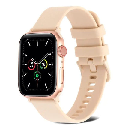 Plain Weave Breathable Silicone Band For Apple Watch 38-45mm