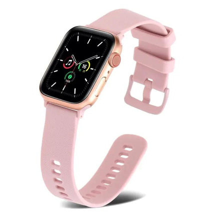 Plain Weave Breathable Silicone Band For Apple Watch 38-45mm