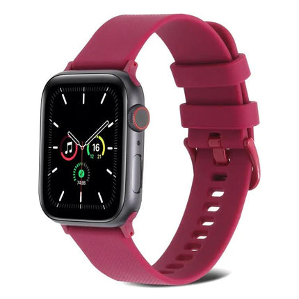 Plain Weave Breathable Silicone Band For Apple Watch 38-45mm