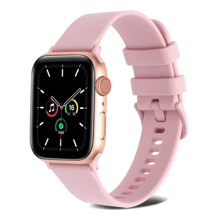 Plain Weave Breathable Silicone Band For Apple Watch 38-45mm